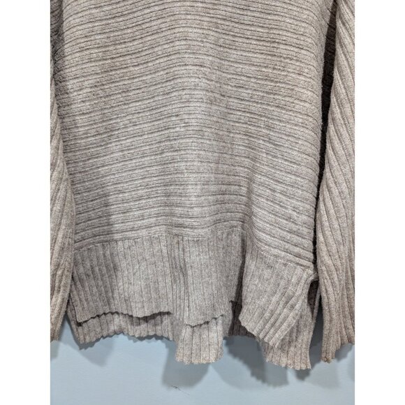 Anthropologie Moth Tisbury Turtleneck Pullover Sweater Tan Knit Womens Large - Picture 3 of 16